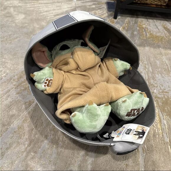 Star Wars YODA PRAM Build A Bear The Mandalorian + The Child Grogu Plush New - Picture 1 of 9